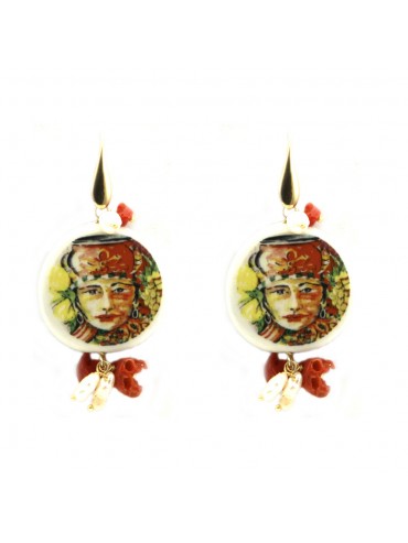 orecchini siciliani in ceramica occ0376