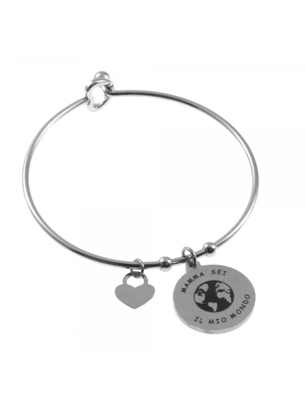 bracciale mamma rigido con ciondolo bcc2866