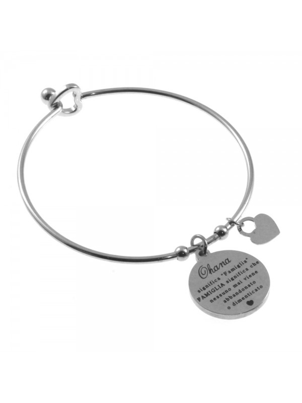 bracciale famiglia rigido con ciondolo bcc2867