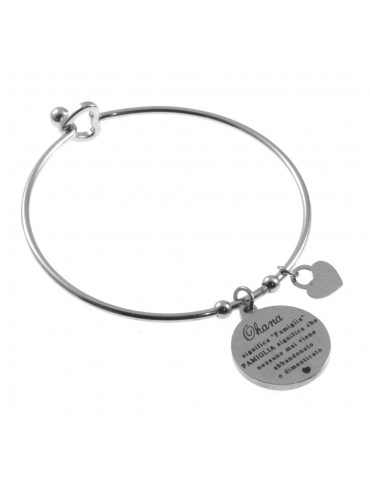 bracciale famiglia rigido con ciondolo bcc2867