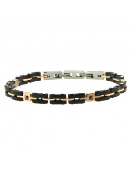 bracciale uomo acciaio e ceramica bcc2892