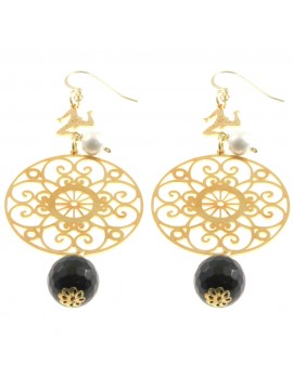 orecchini siciliani pendenti in bronzo docc0426
