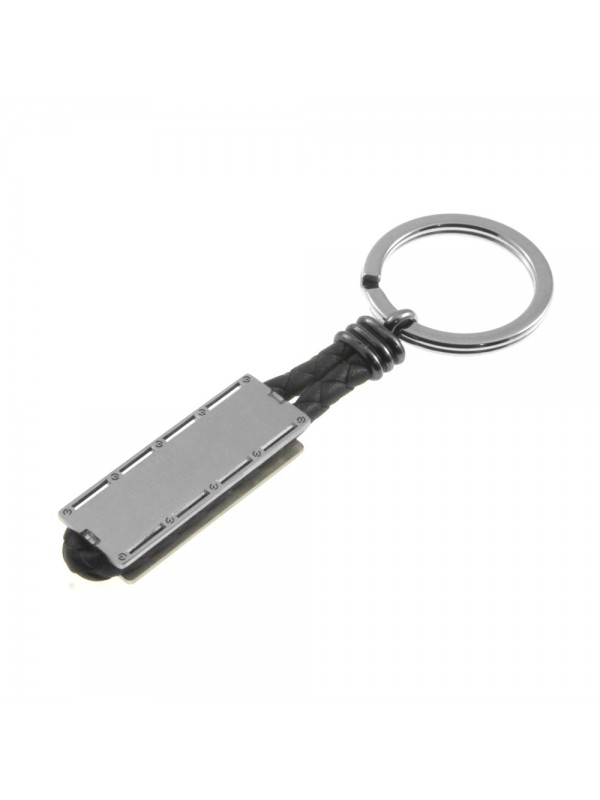 portachiavi uomo pelle acciaio prt0292