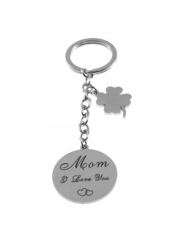 portachiavi mamma con frase in acciaio prt0307