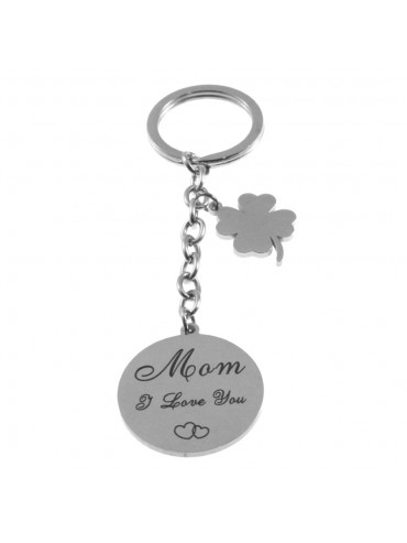 portachiavi mamma con frase in acciaio prt0307