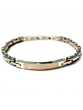 bracciale uomo ancora acciaio e ceramica bcc2965