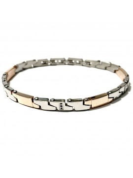 bracciale uomo acciaio e strass bcc2967
