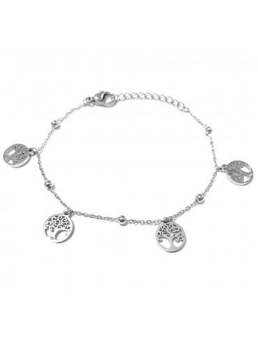bracciale albero della vita acciaio bcc2995
