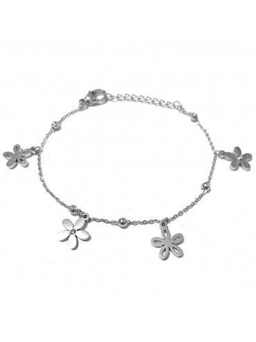 bracciale fiorellini donna acciaio bcc2997