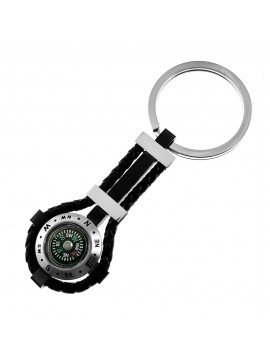 portachiavi bussola uomo acciaio pelle prt0159