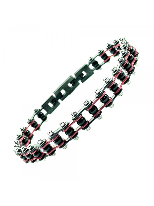 bracciale milan catena moto acciaio bcc3000