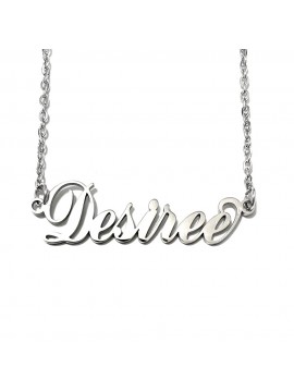 collana con nome Desiree acciaio cll2021
