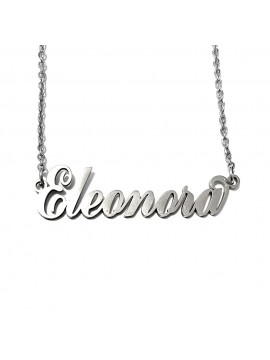 collana con nome Eleonora acciaio cll2024
