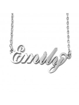 collana con nome Emily acciaio cll2026