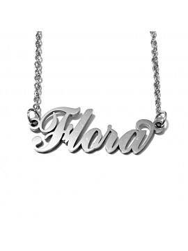 collana con nome Flora acciaio cll2034