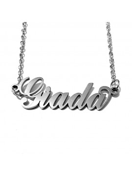 collana con nome Giada acciaio cll2036