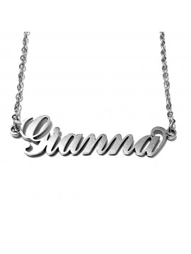 collana con nome Gianna acciaio cll2037