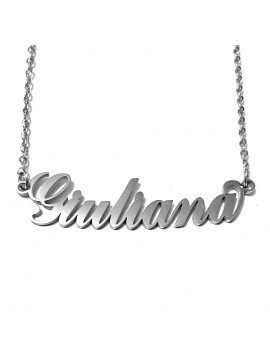 collana con nome Giuliana acciaio cll2038