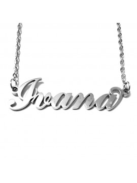 collana con nome Ivana acciaio cll2042