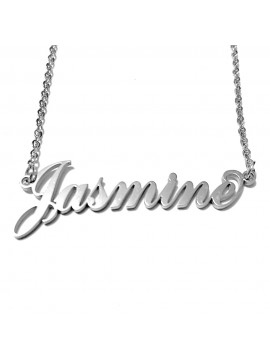 collana con nome Jasmine acciaio cll2044