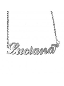 collana con nome Luciana acciaio cll2045