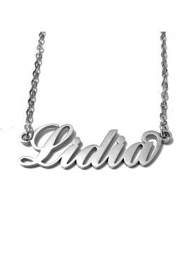 collana con nome Lidia acciaio cll2049