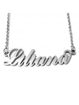 collana con nome Liliana acciaio cll2050