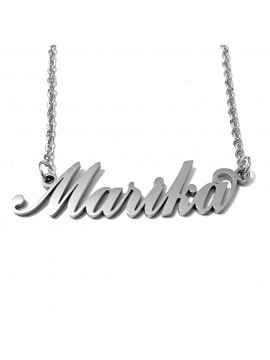 collana con nome Marika acciaio cll2055