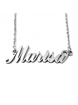 collana con nome Marisa acciaio cll2056