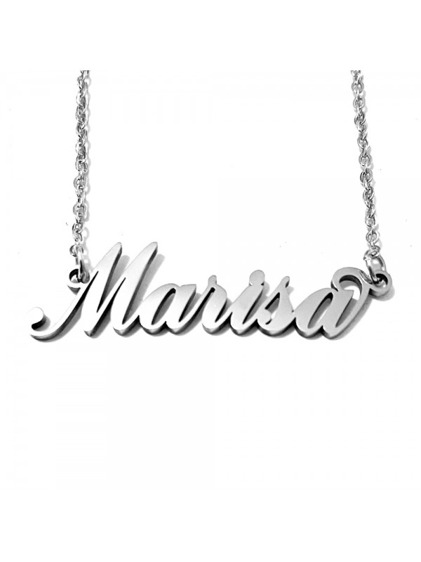 collana con nome Marisa acciaio cll2056