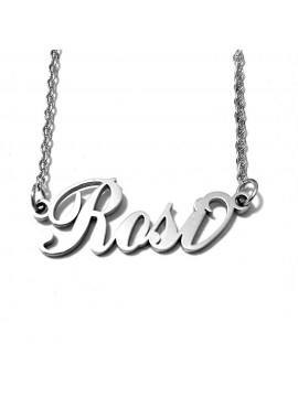 collana con nome Rosi acciaio cll2075