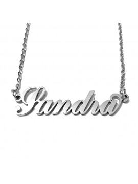 collana con nome Sandra acciaio cll2077