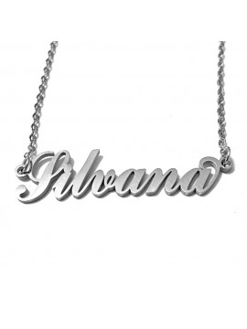 collana con nome Silvana acciaio cll2078