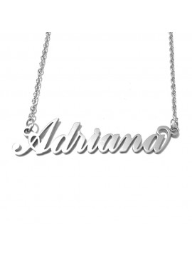 collana con nome Adriana acciaio cll2087