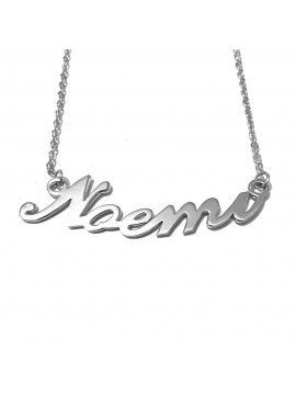 collana con nome Noemi acciaio cll2109