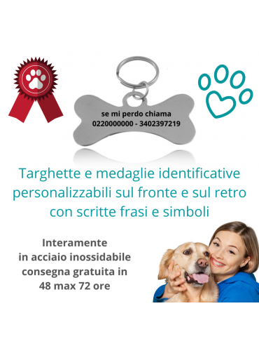 medaglietta cane esempio incisione med0003