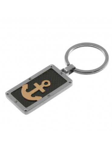Portachiavi uomo ancora acciaioprt0224