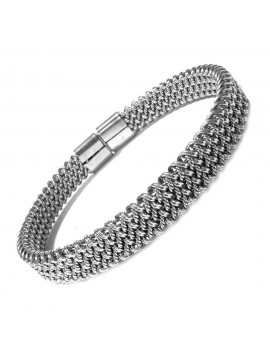 bracciale uomo acciaio rigido misura unica aperto alto mm 8 bcc2951