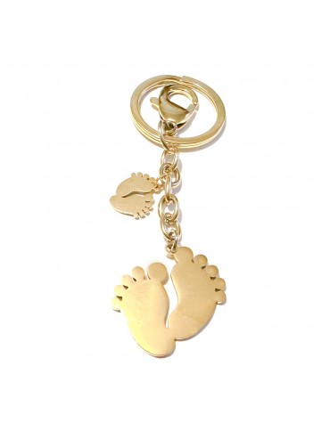 portachiavi piedini acciaio prt0297