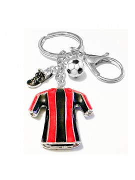 portachiavi squadra di calcio in acciaio e smalti prt0331