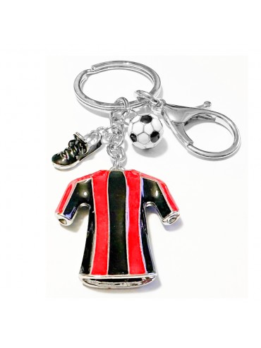 portachiavi squadra di calcio in acciaio e smalti prt0331