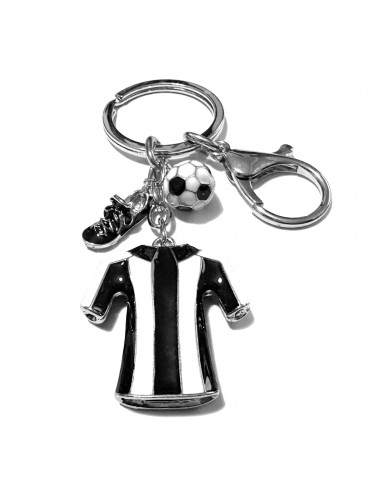 portachiavi squadra di calcio in acciaio e smalti prt0332