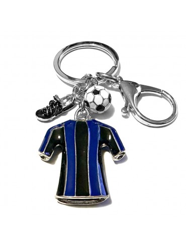 portachiavi squadra di calcio in acciaio e smalti prt0333