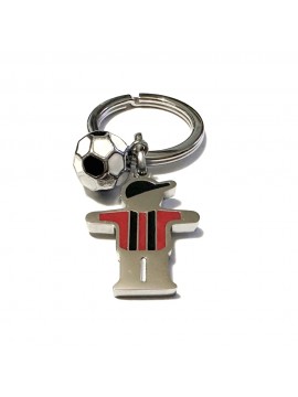 portachiavi squadra di calcio in acciaio e smalti prt0334