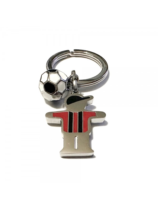 portachiavi squadra di calcio in acciaio e smalti prt0334