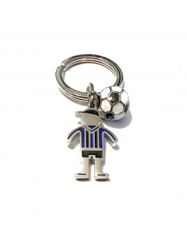 portachiavi squadra di calcio in acciaio e smalti prt0336