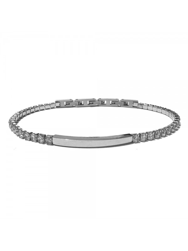 bracciale tennis acciaio uomo donna bcc3036