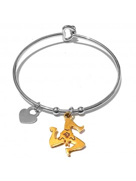 Bracciale donna con trinacria siciliana sicilia - bcc0036