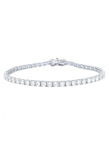 amorili Bracciale tennis donna argento 925 cm 17 mm 3